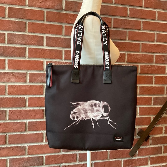 •Bally Tote Bag X Shok1 X-Ray Art Print Fly /Bee - Picture 1 of 12